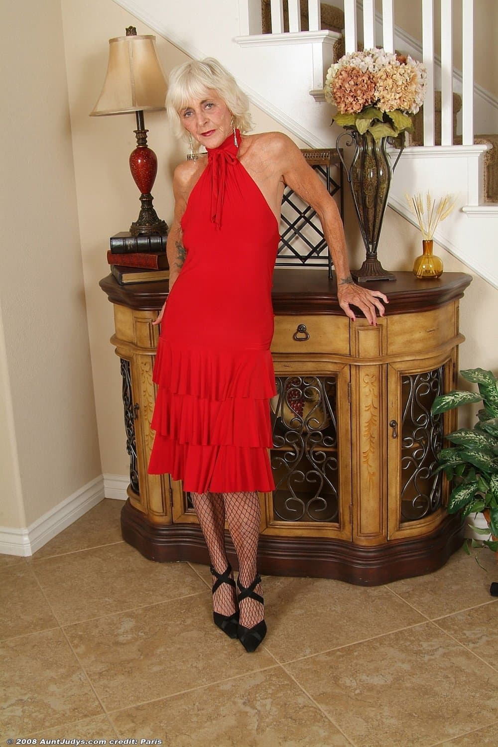 Click to view full size Babarosa is dirty mutton dressed as lamb granny spunkfection