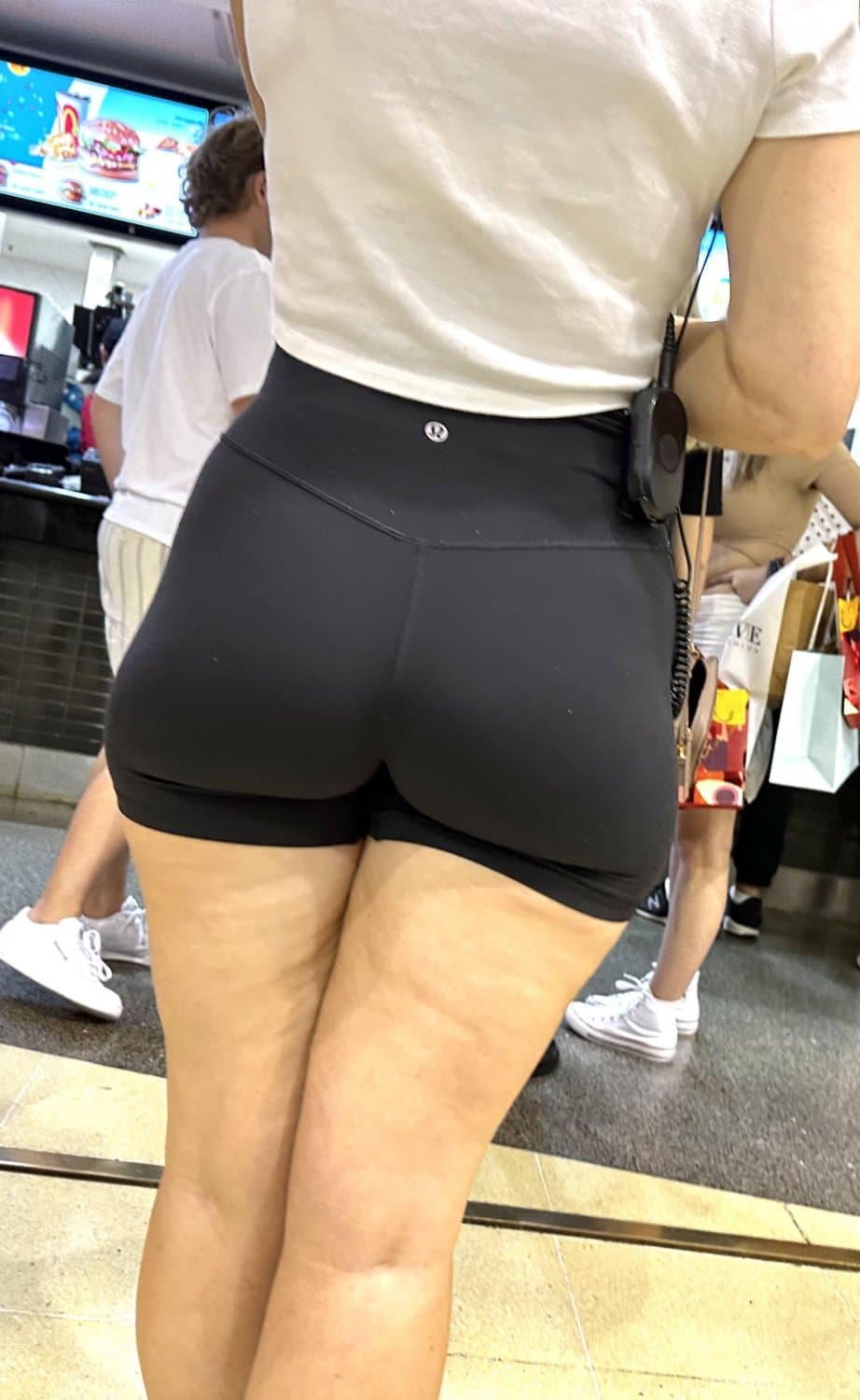 Big Booty White Girl Biker Shorts