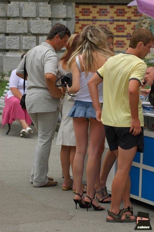 Miniskirt highheels slut teens