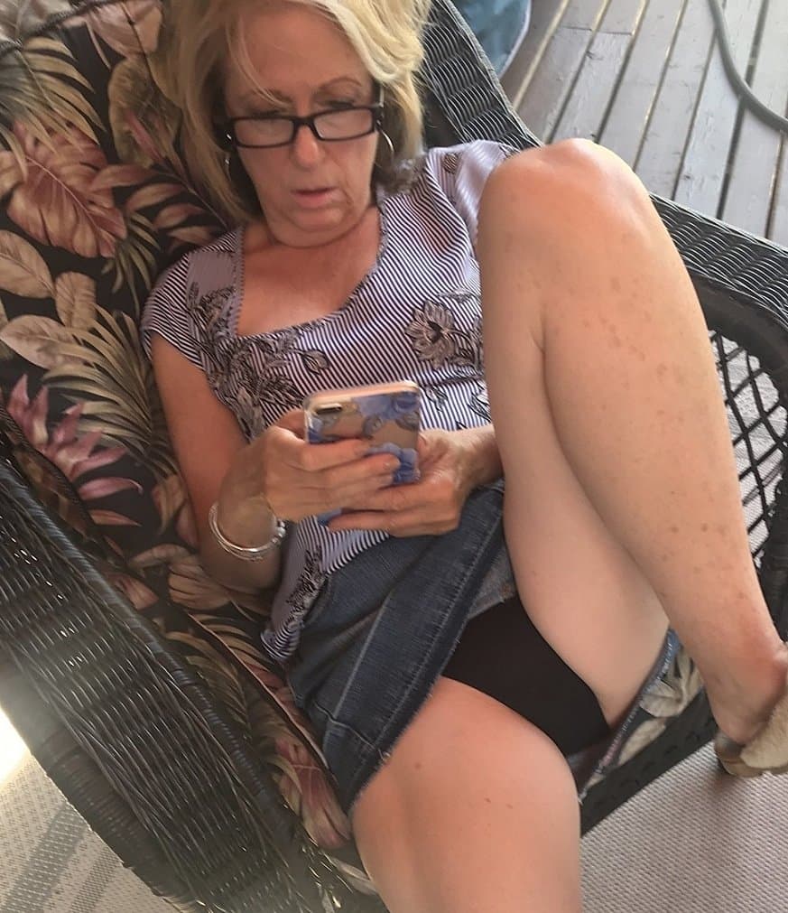 Mature Wife Cock Play and Flashes Boobs