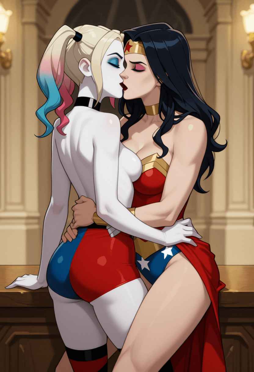 Harley Quinn & Wonder Woman romance set
