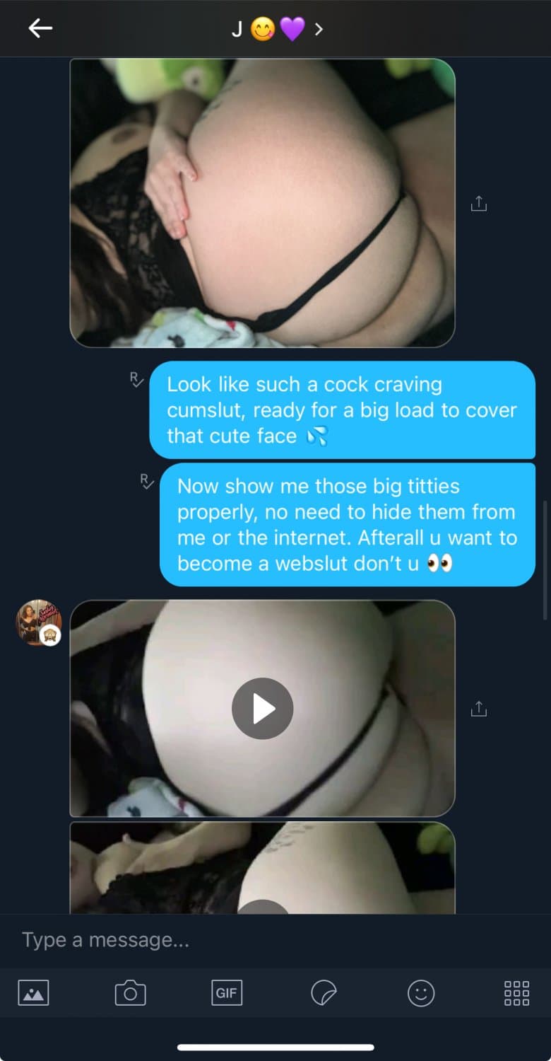 Turned this big titty horny Kik slut into a certified E❌POSED WEBSLUT ??