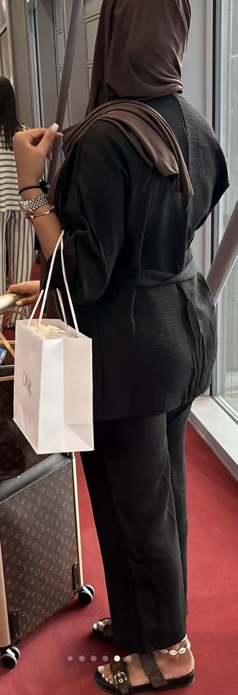 Hijabi Arab feet and spit compilation