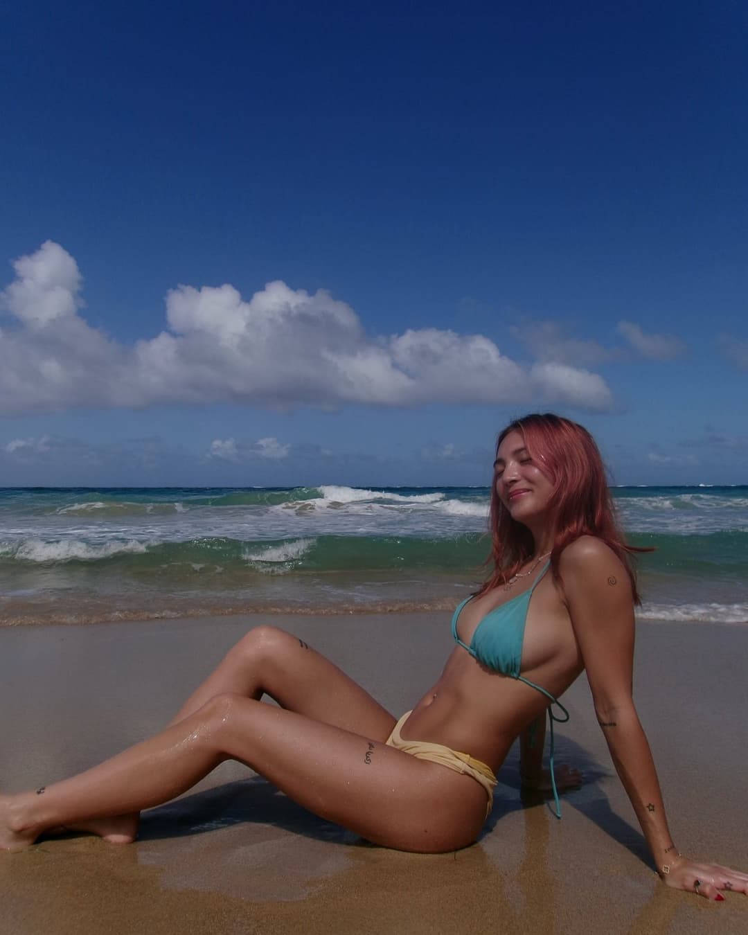 Photo shared by ★CLOUDSWORLD★ on March 14, 2025 tagging @zachdaye.May be an image of 1 person, miniskirt, fishnet stockings, outdoors and text