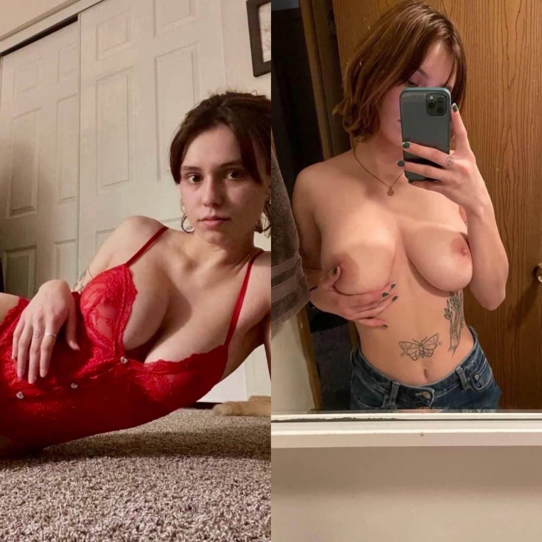 Slut showing off her flawless tits