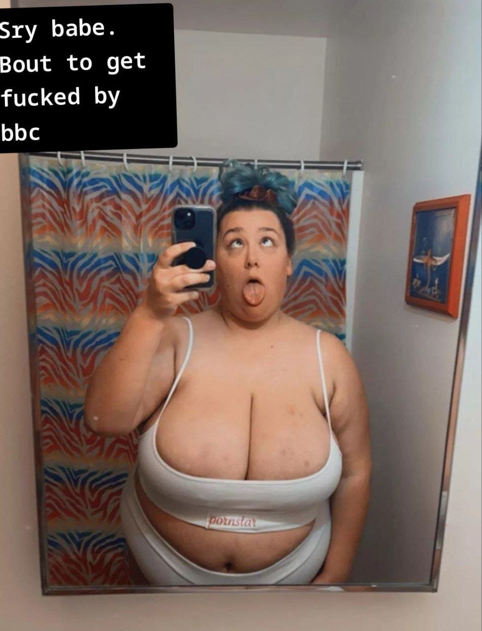 Fat slut love being shown off. M@ris@ the fat tit cock sleeve