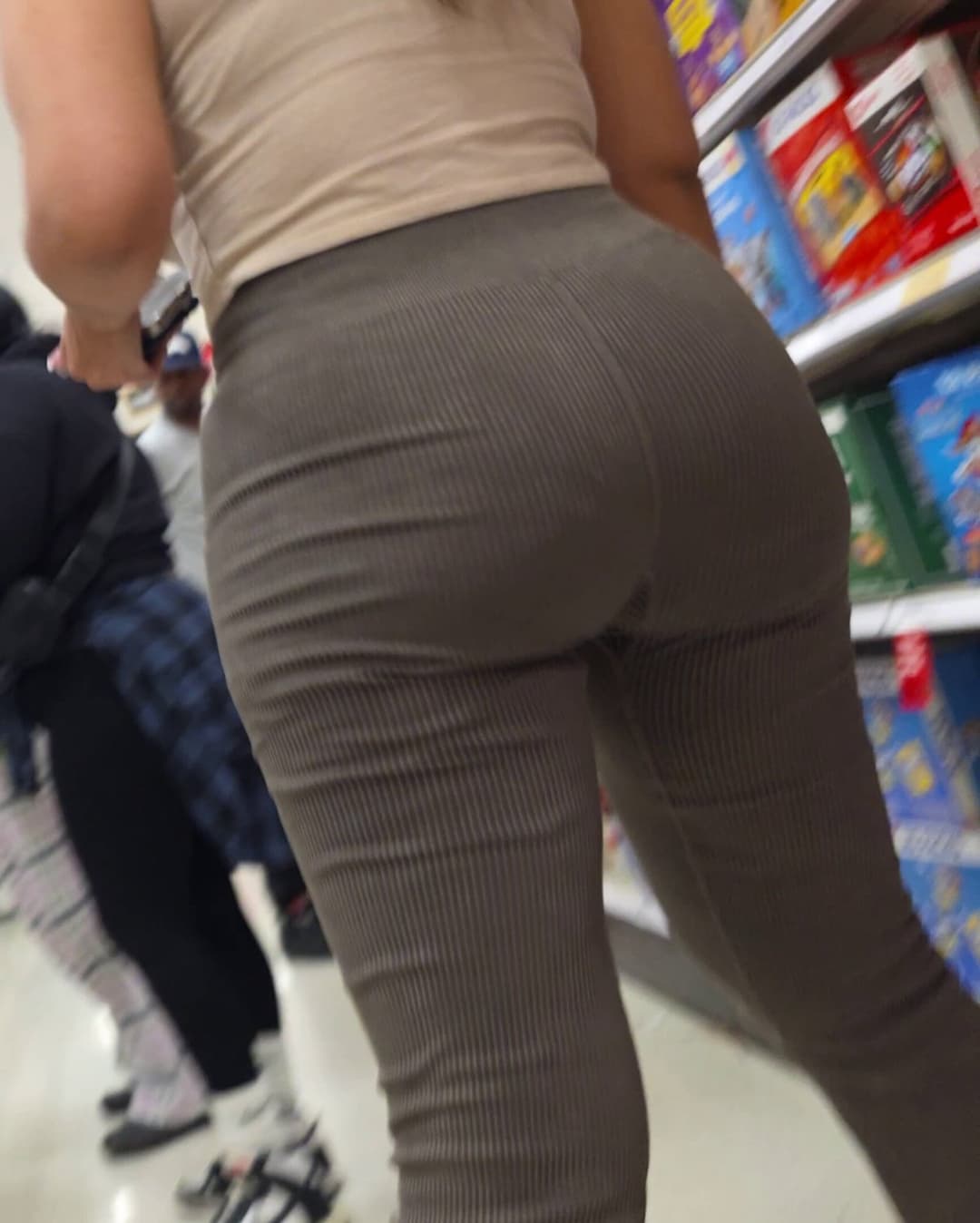 Hot milf no panties slight cameltoe and pierced big tits ready for dick. Not oc