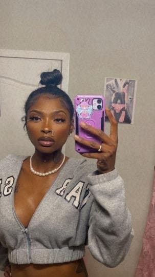 Beautiful big oily booty petite ebony sister