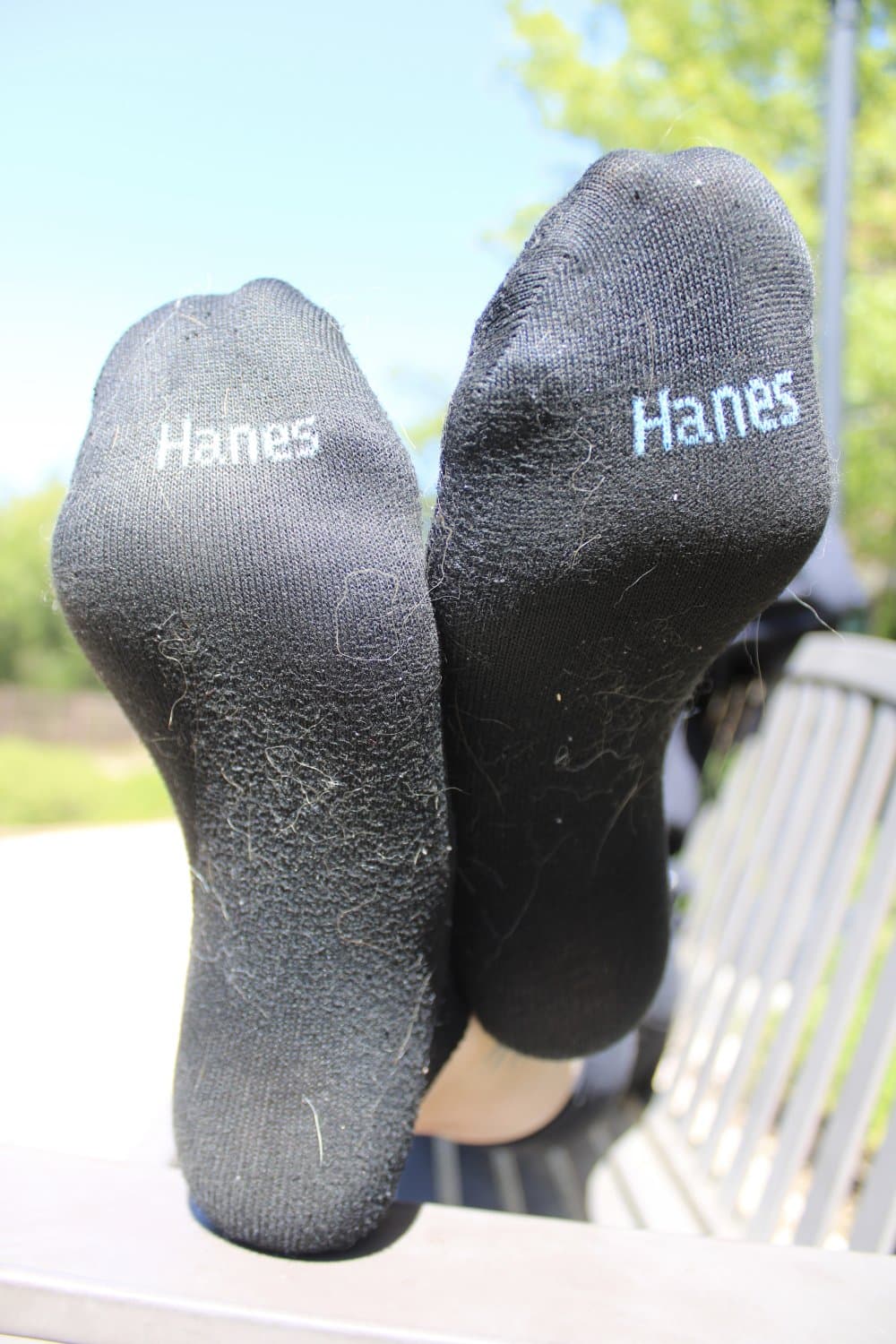 Big soles sock removal