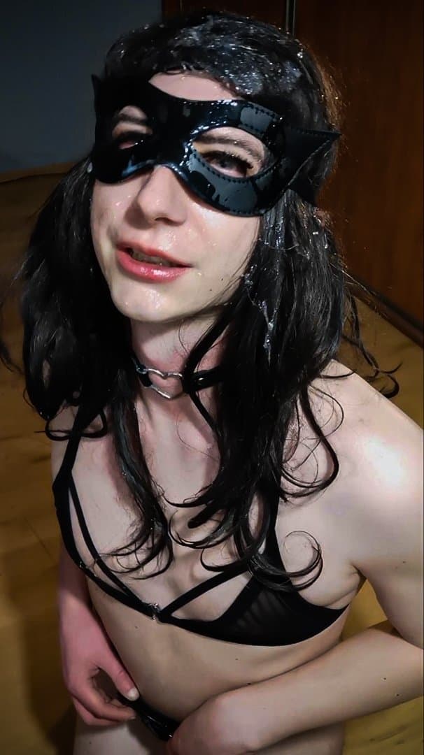 Self Bukkake with collected own cum 2 (DIIIANA)