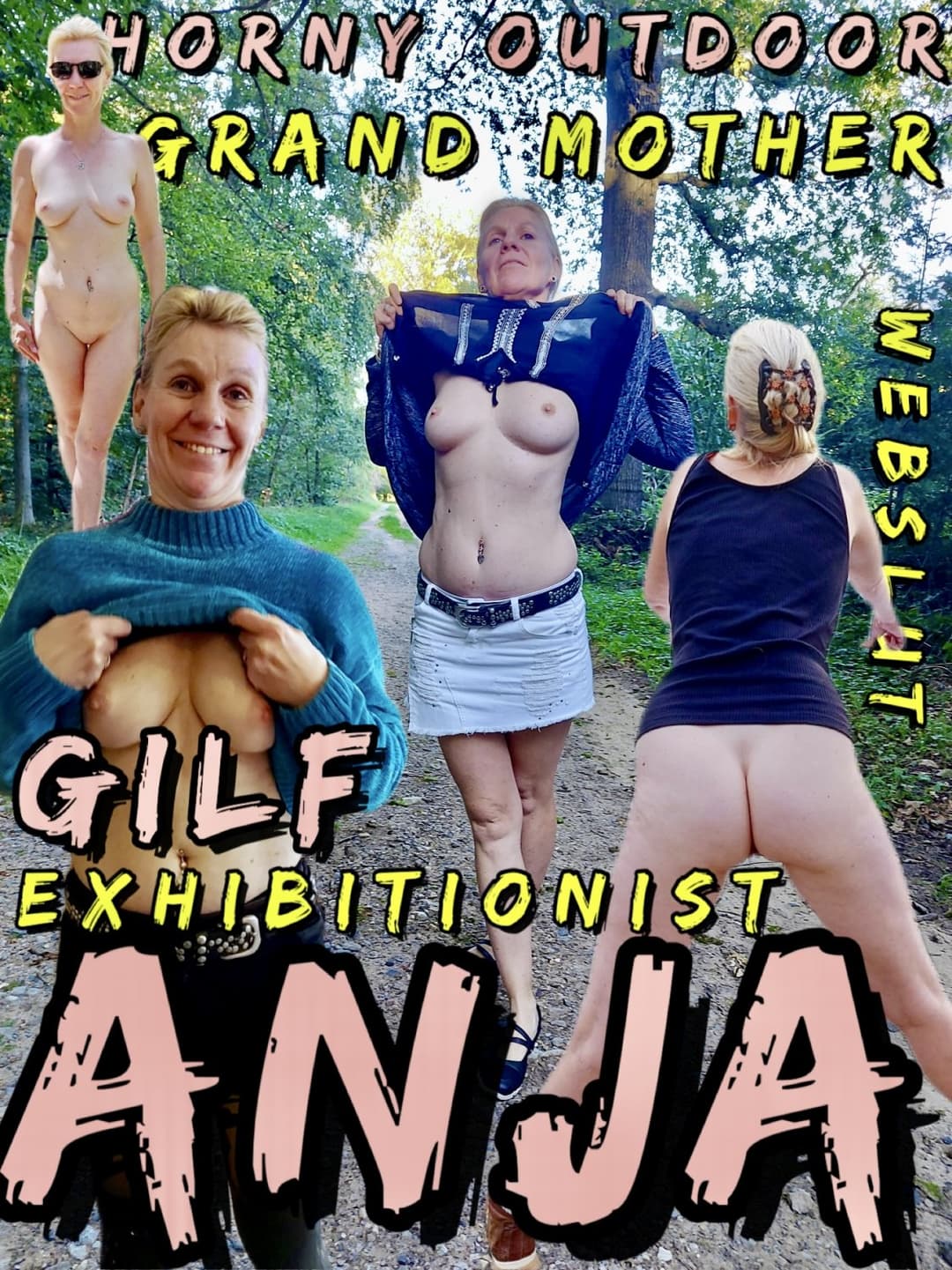 Exhibitionist GILF Anja