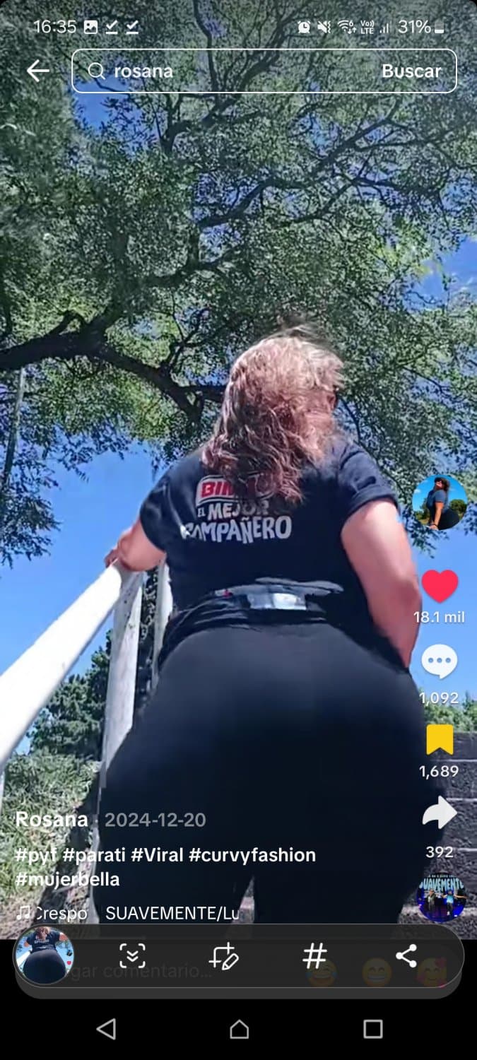 Rosana Alicia maidana milf culona mega culo madura tiktok bimbo pan bimbo