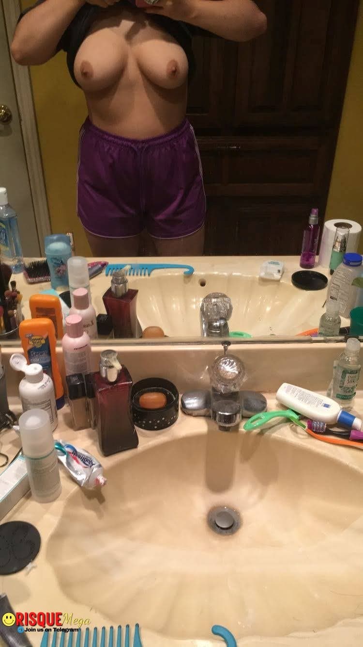 chubby dark skinned shows off body