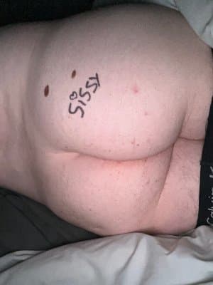 Send 3 likes to get this sissy slut in a g string. 5 likes for a spread open ass