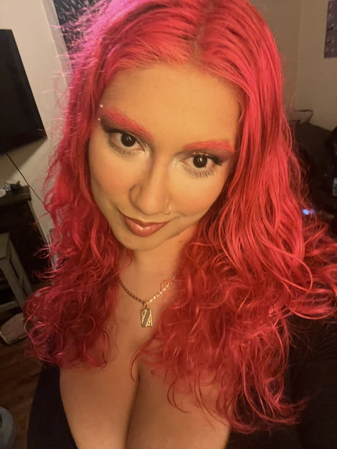 Dyed Hair Latina Slut ?