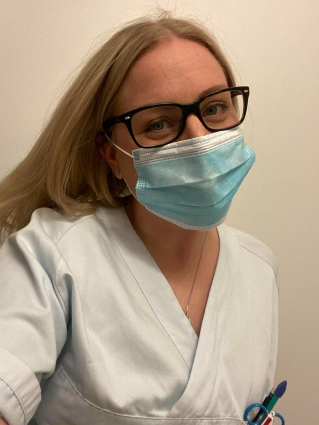 Naughty nurse shows us her hot body