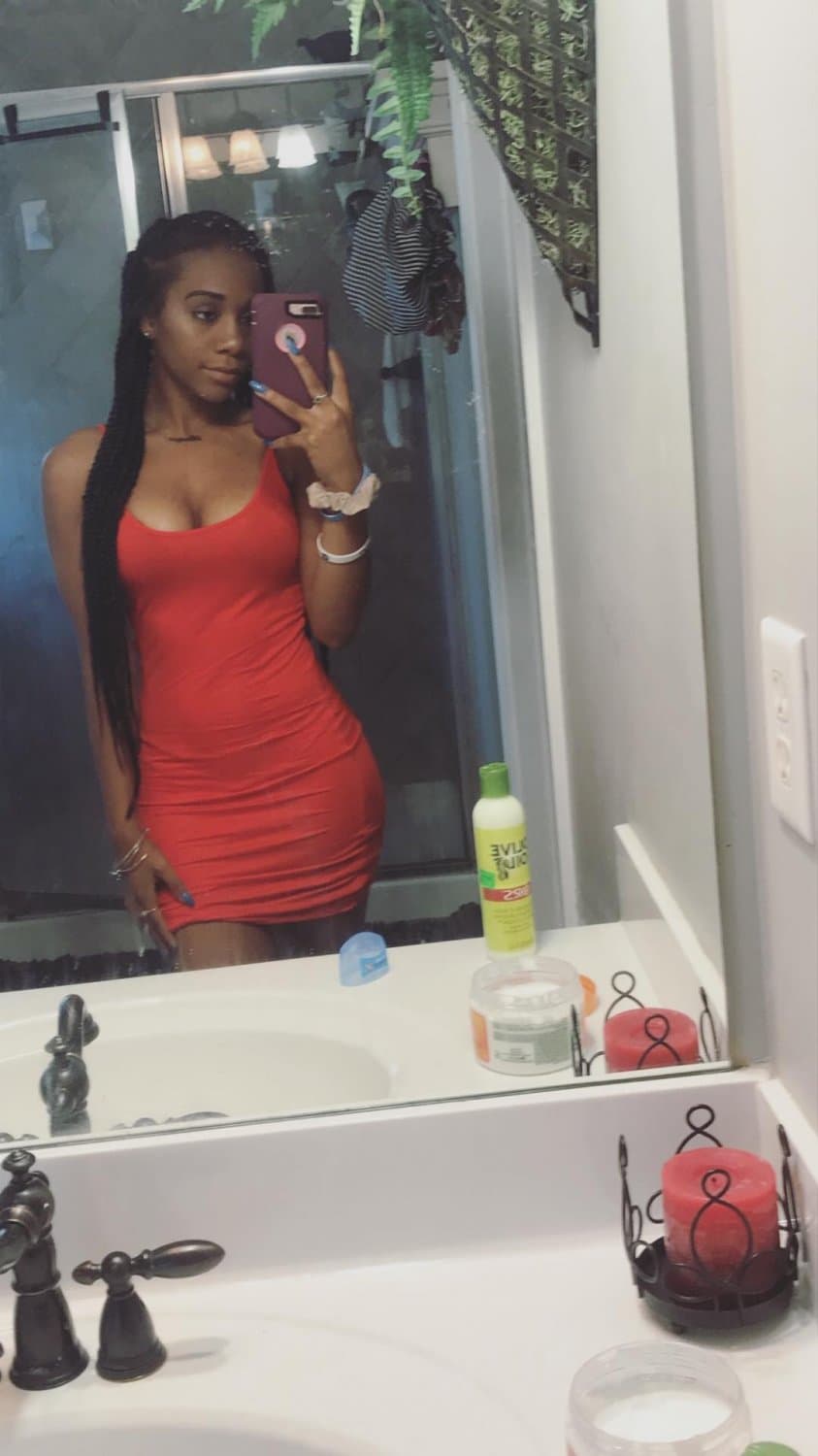 Sexy casual ebony babe mya