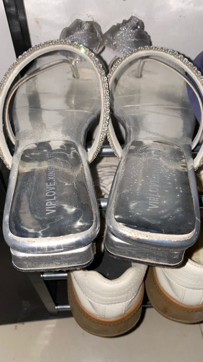 Cock & cum into asian shoes