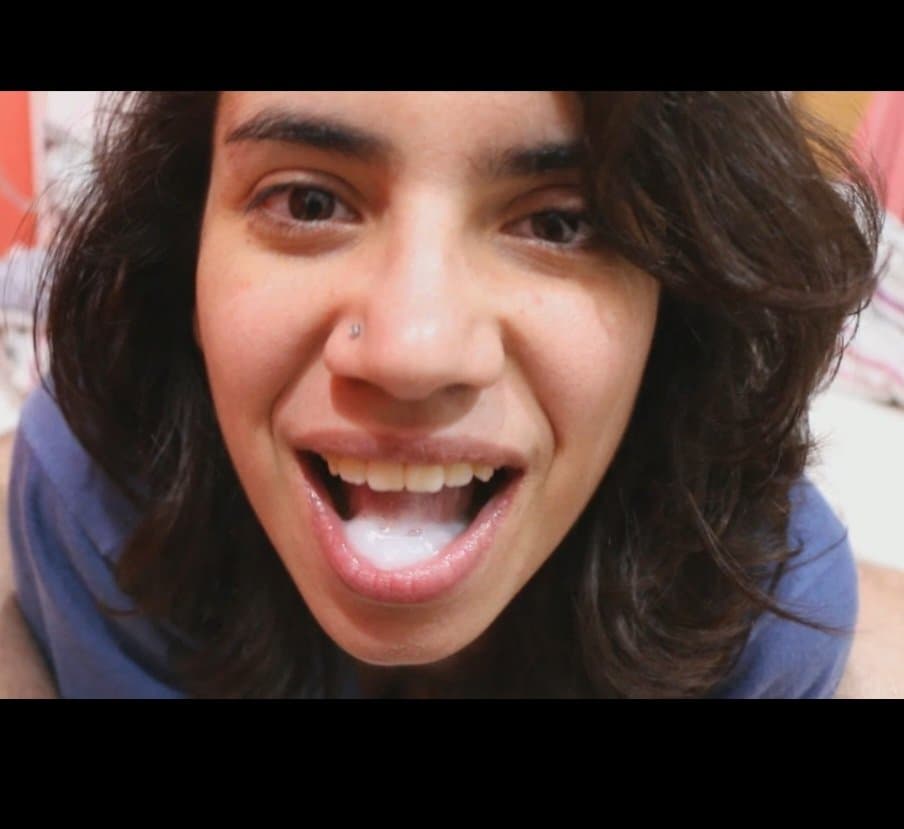 Brazillian cumplay and swallow