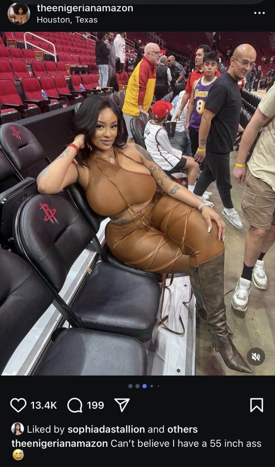 The Nigerian Amazon 6’4 Sophiadastallion Weight gain! Throwback and Recent