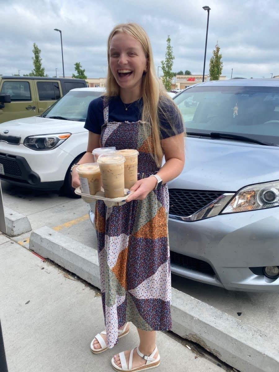 Sexy pale blonde Grace