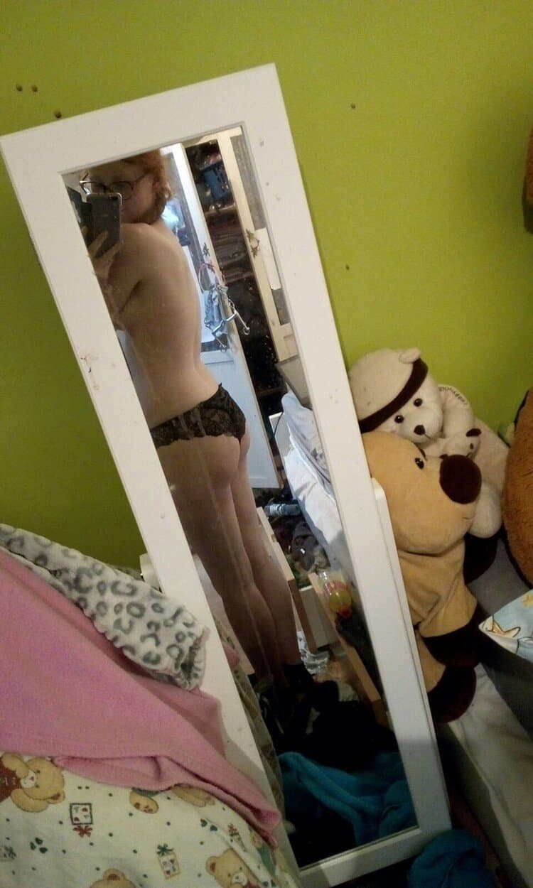 Nerdy Hairy Redhead Slut Lisa Loves Cock