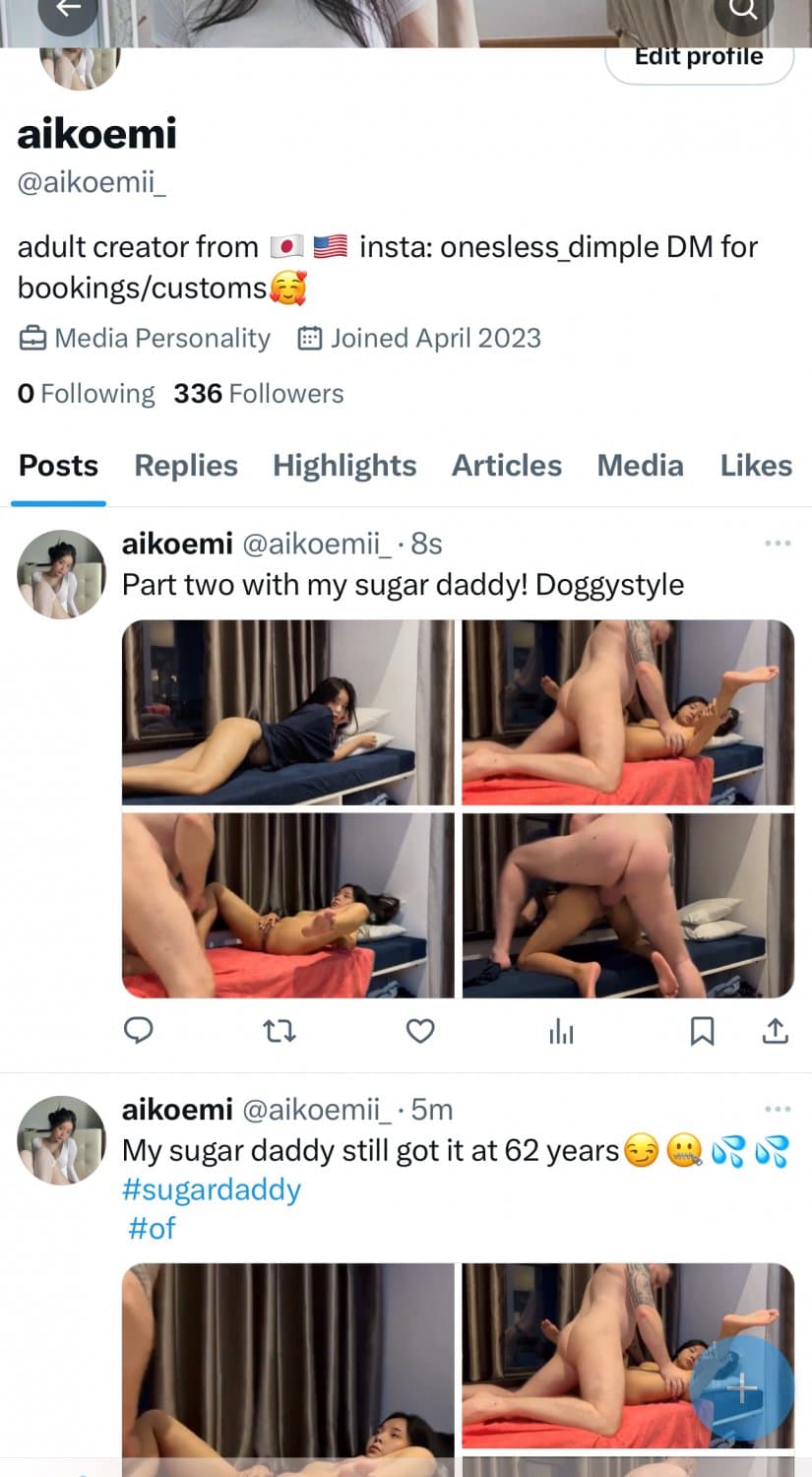 Hot Asian railed by old white man