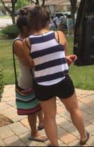 Click to view full size Kayla, her mom Jing, and cousin Bea