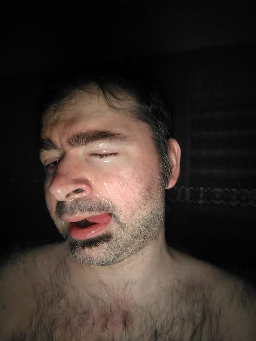 Splattered By My Own Cum