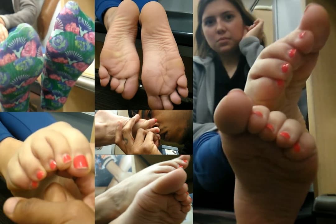 Video 64 - Public Girl Feet Interview, Latina beautiful feet & Soles