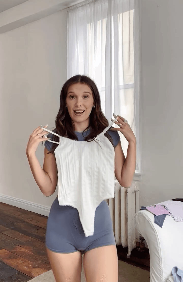 Millie Bobby Brown leaks and titty slip