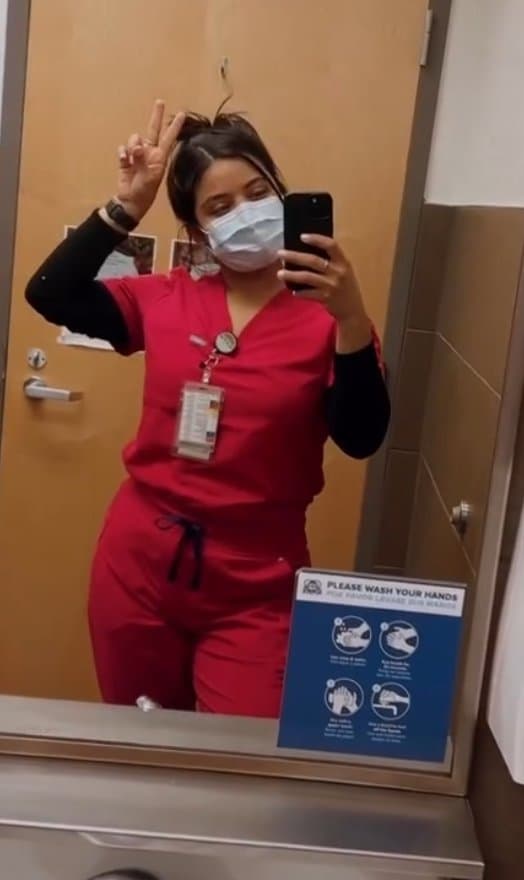 Military Latina loves showing off