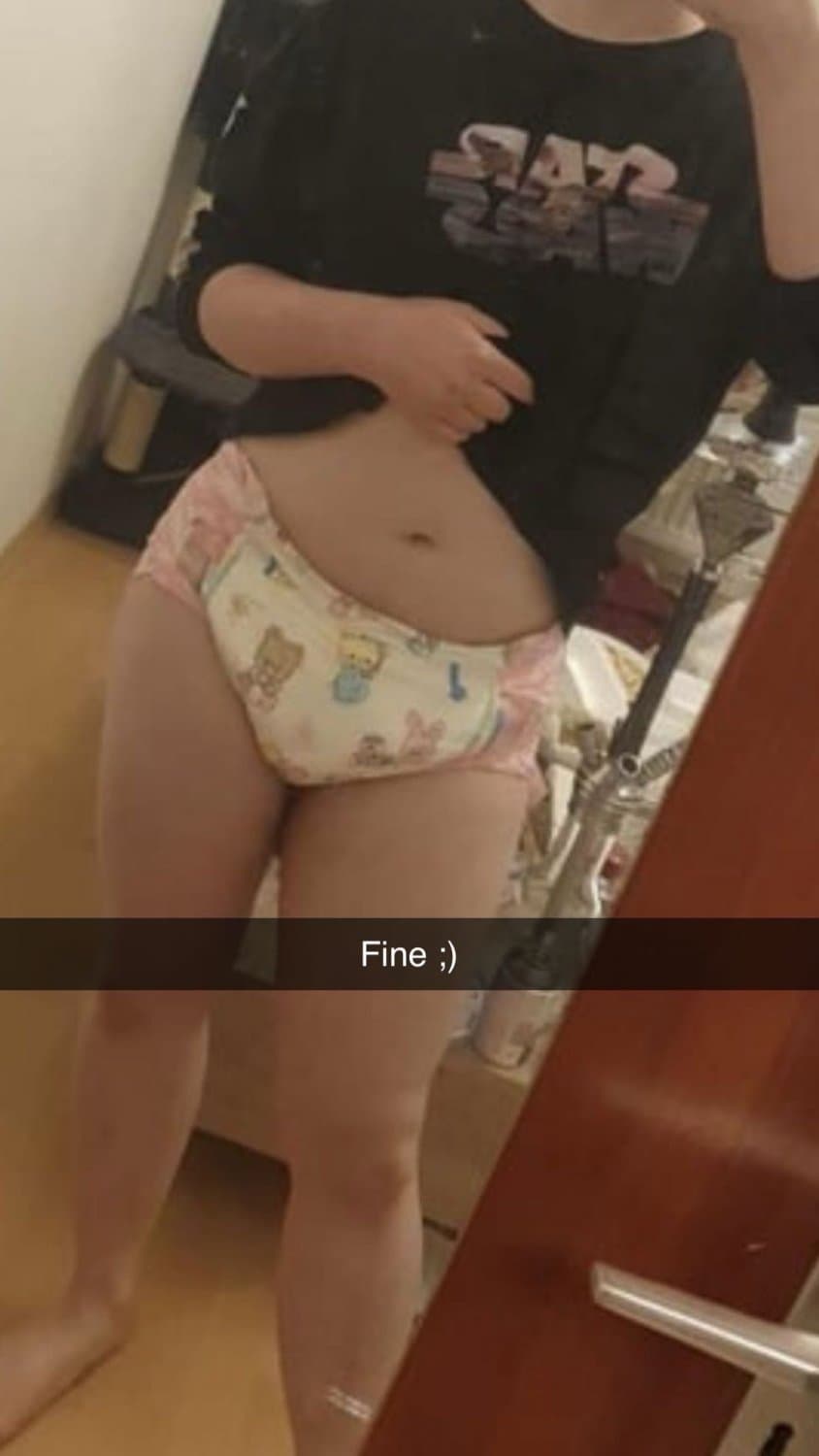 Click to view full size Shy emo girl secretly wears diapers