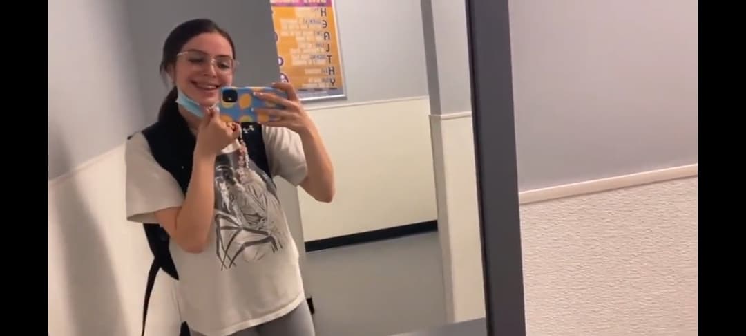 19 Y.O. depraved girl sucks dick sloppy deepthroat and walks down the street with cum on her face