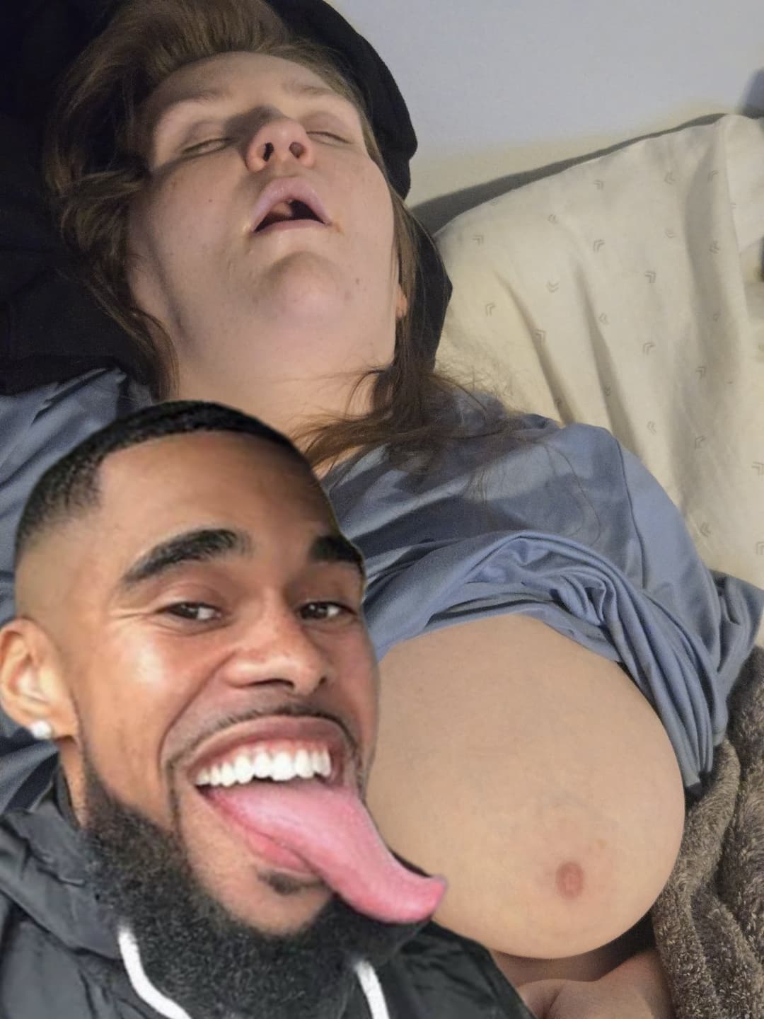 Wife niki loves black nigger thug cock in her pink Irish ginger pussy