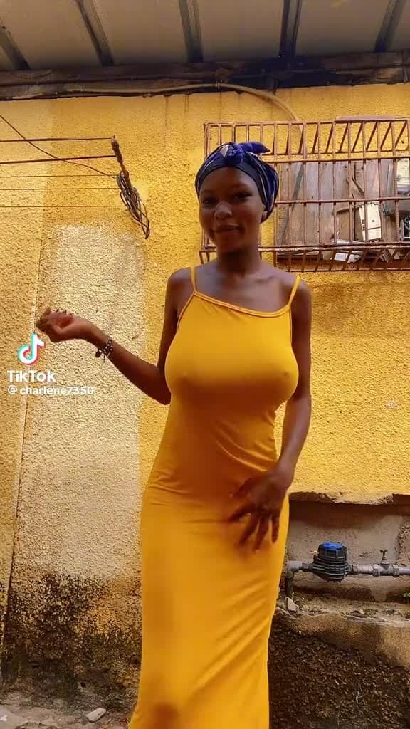 Big Breasted African Slut Is A Tease