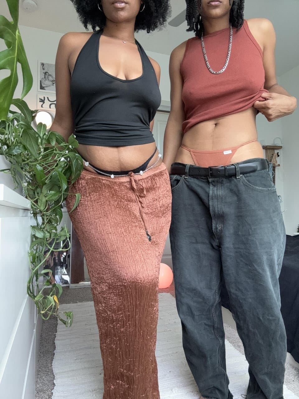 Lez Couple 4 Black/ebony Dyke/stud/tomboy/lesbian/butch