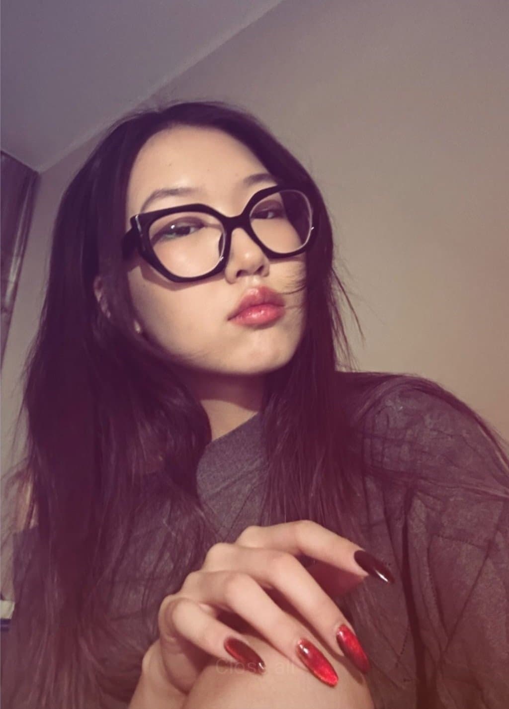 Asain slut wants you to cum on her tits or her face