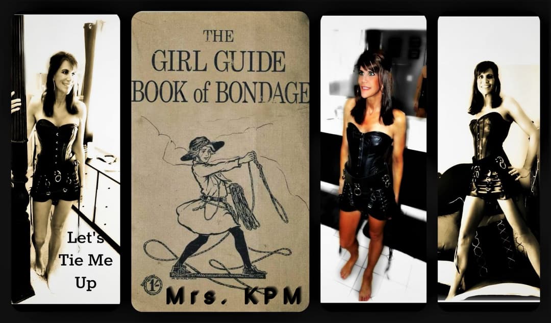 BDSM,  dominatrix wife, Bad girl visits the dungeon, for some major magic wand squirting and tied-up