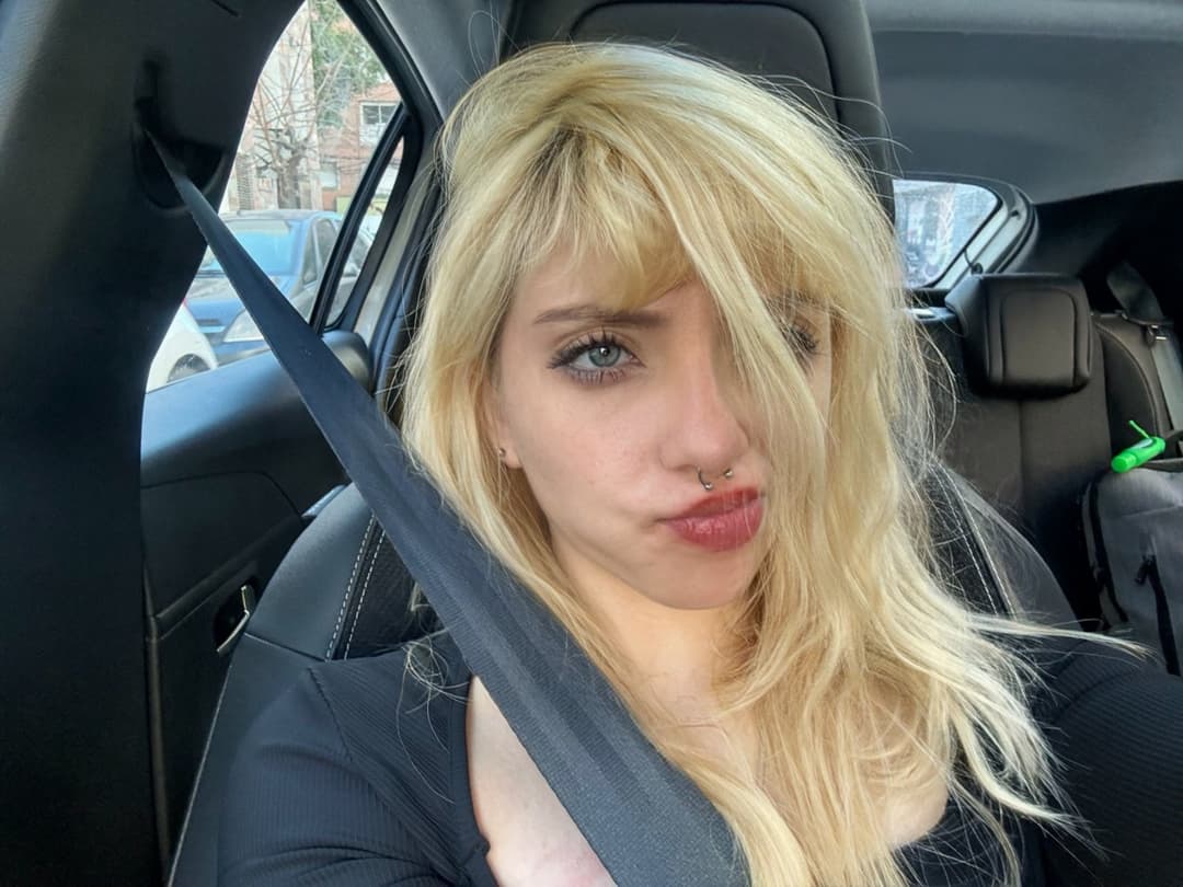 Click to view full size Are you up to having fun with me here inside the car