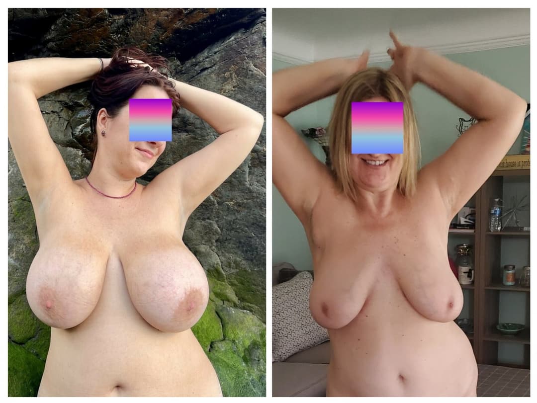 COLLAGE Side by Side Comparison Wife