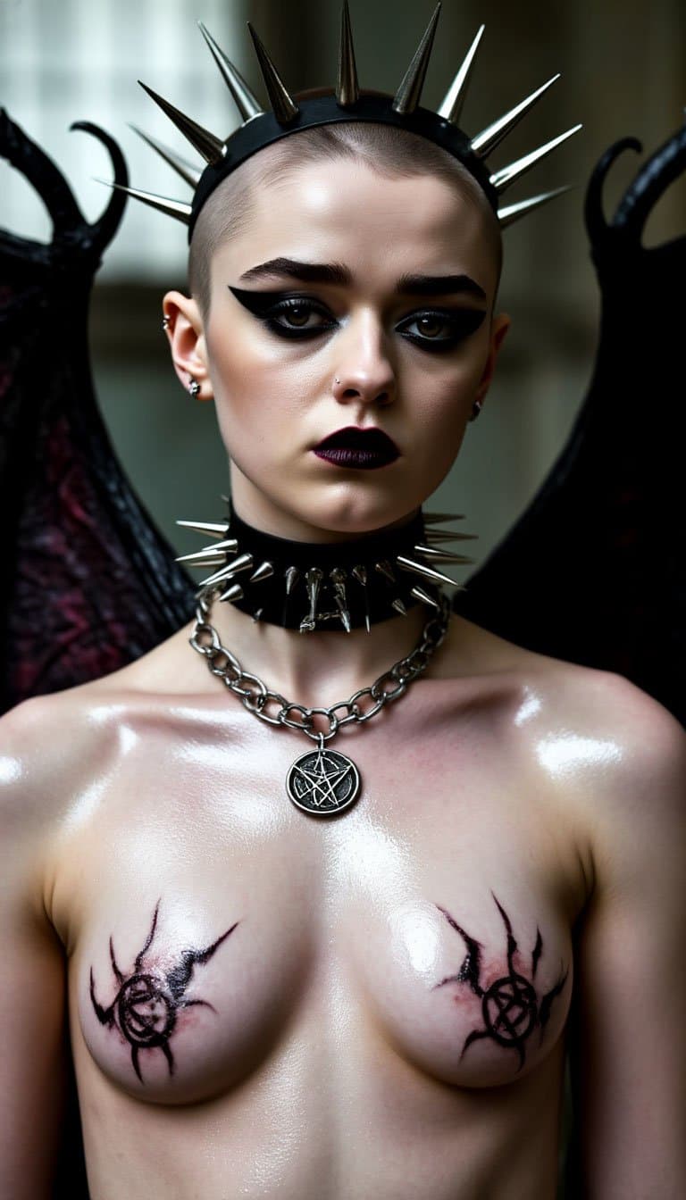 Click to view full size Satanic Succubus (Maisie Williams)
