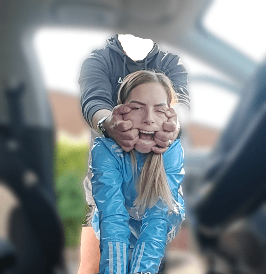 Fucked in Adidas Latex dress