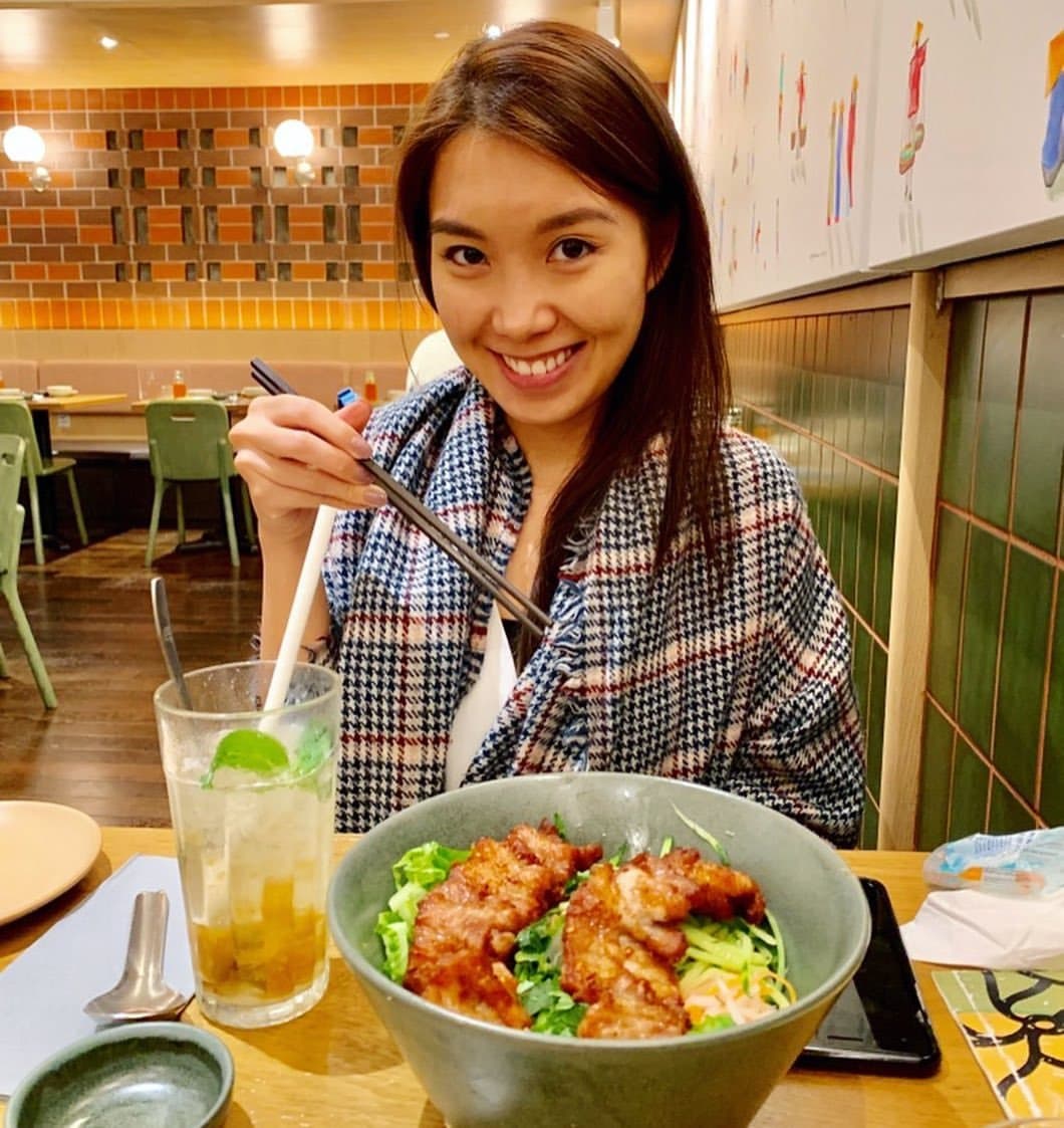 Yan Lee asian has a preference for a black big cock (blowjob, gagging, swallow)