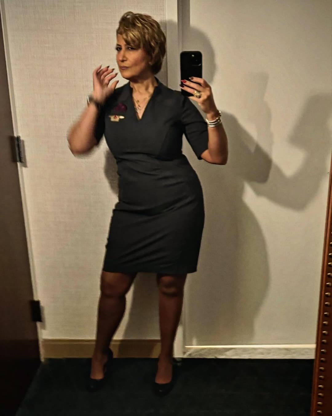 Thick Gilf flight attendant