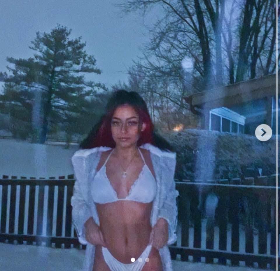 Sedy biracial college teen Monica