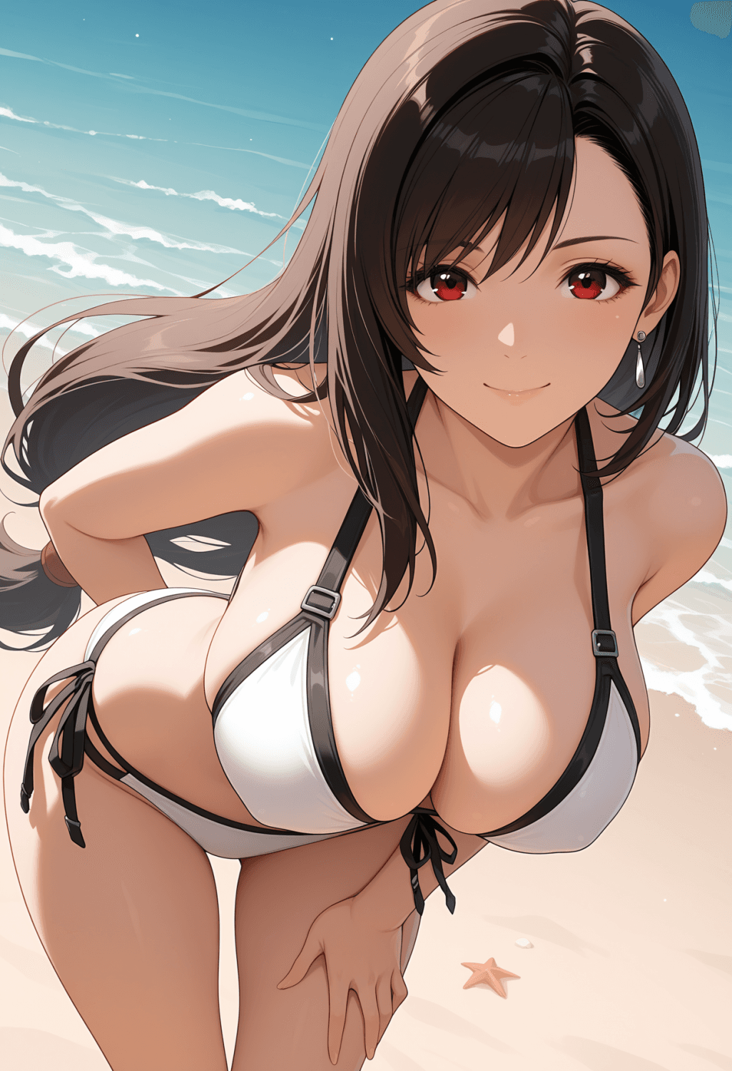 Final Fantasy 7 - Tifa Lockhart - Black & White Bikini