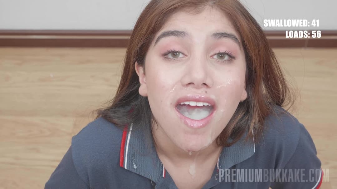 Click to view full size Premiumbukkake cum drinking - Part 1