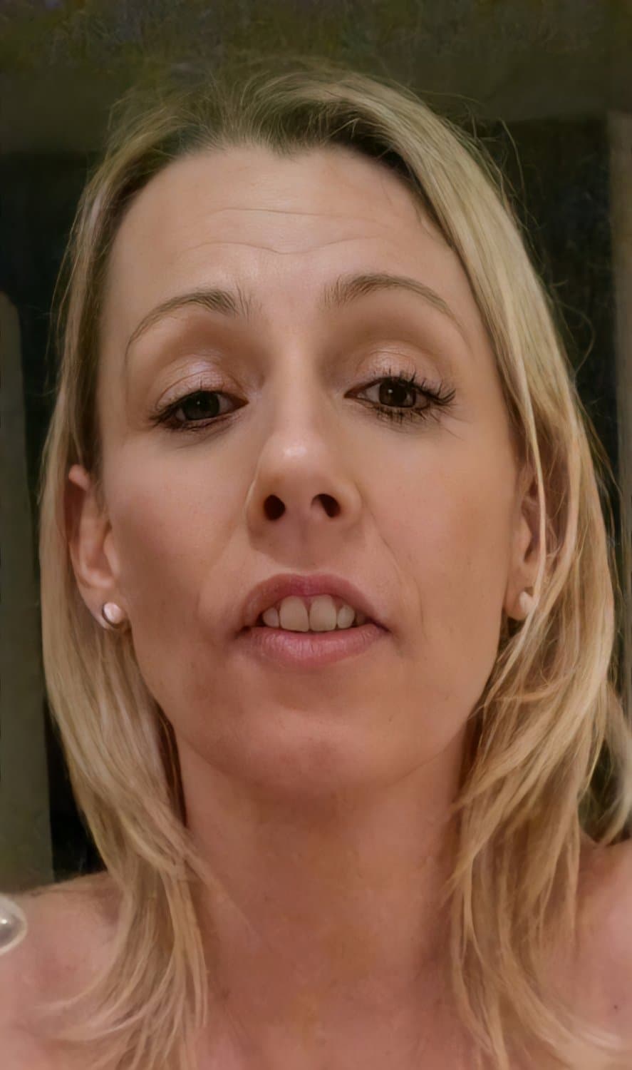 Pretty Mature UK Blonde Slag 48 From Surrey Face Big Tits Lingerie Pigtails Stockings