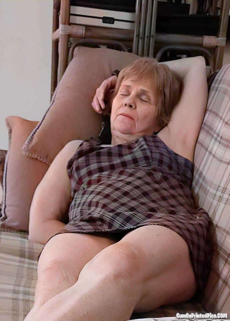 Grandma Danielle craves young hard cock and cum in her dry wrinkled cunt